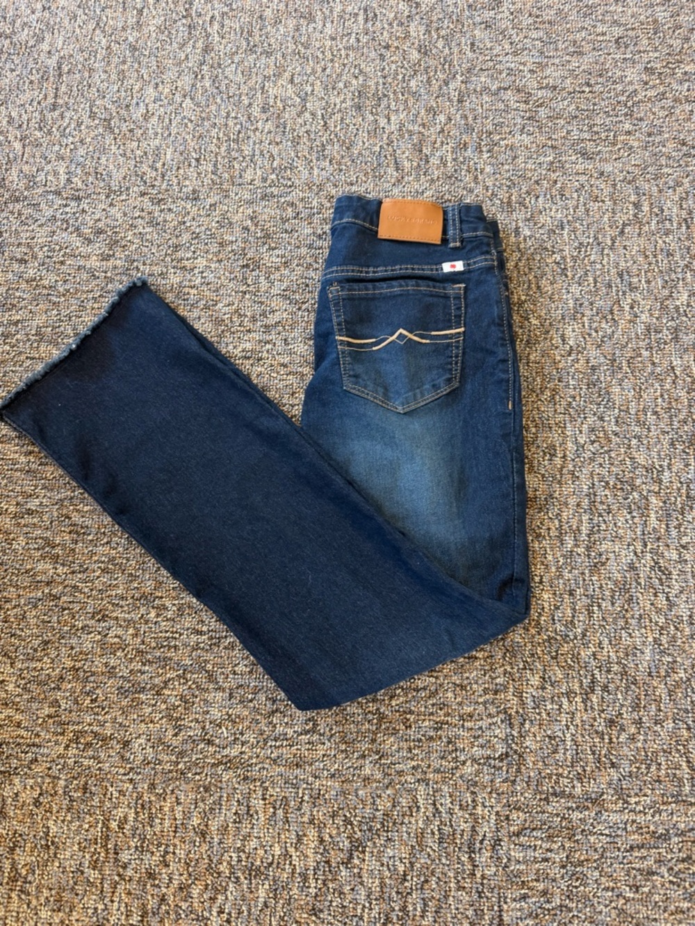 Lucky Brand Dark Blue Denim Jeans Youth Size 16 Boot cut